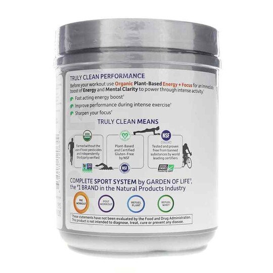Organic Plant-Based Energy + Focus, GOLS